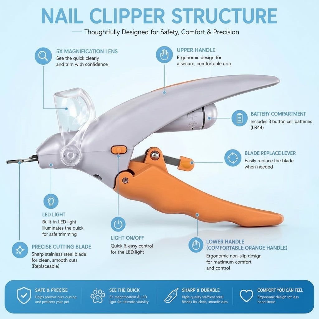 Wiggly™ NailVision LED Clipper
