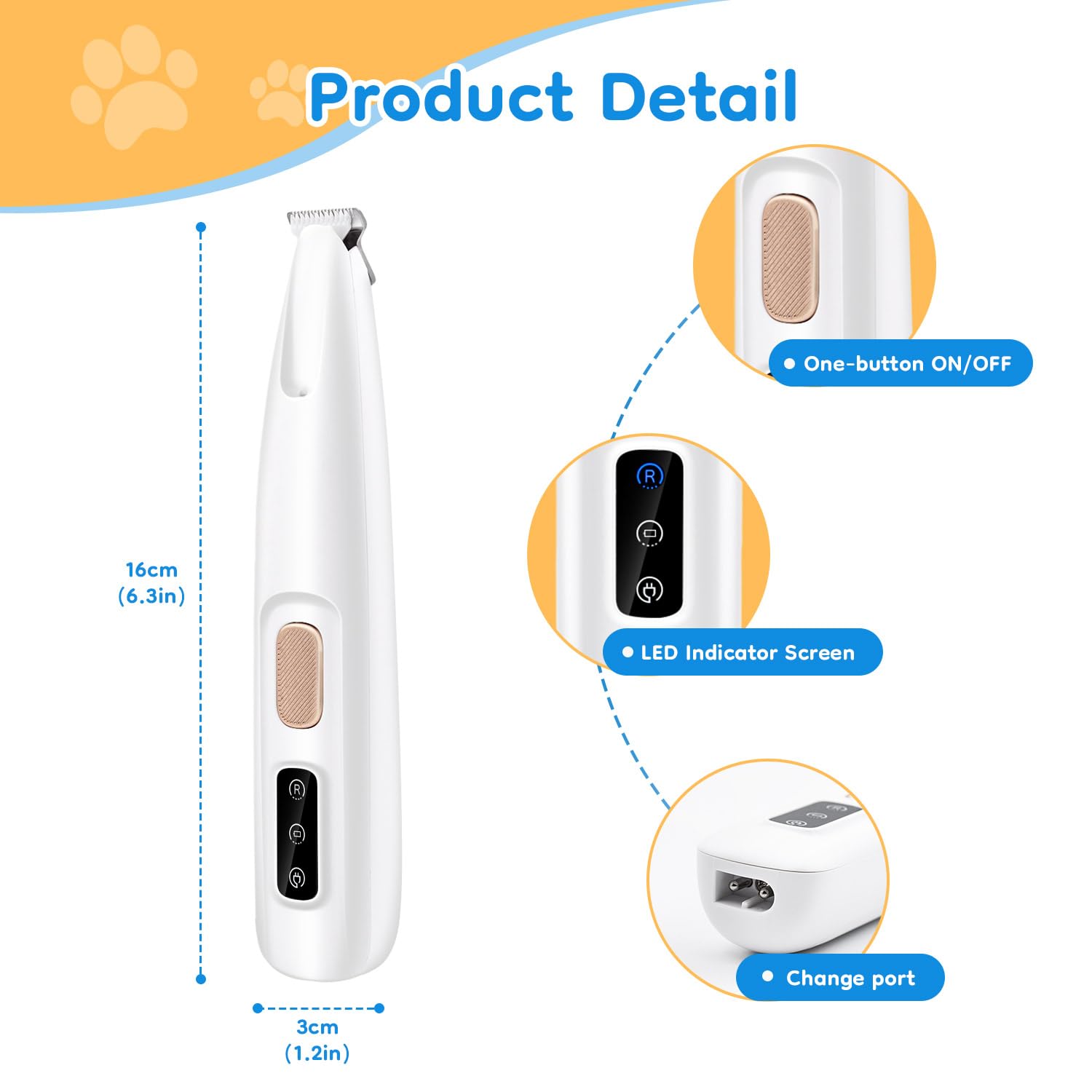 Wiggly™ Pet Hair Trimmer