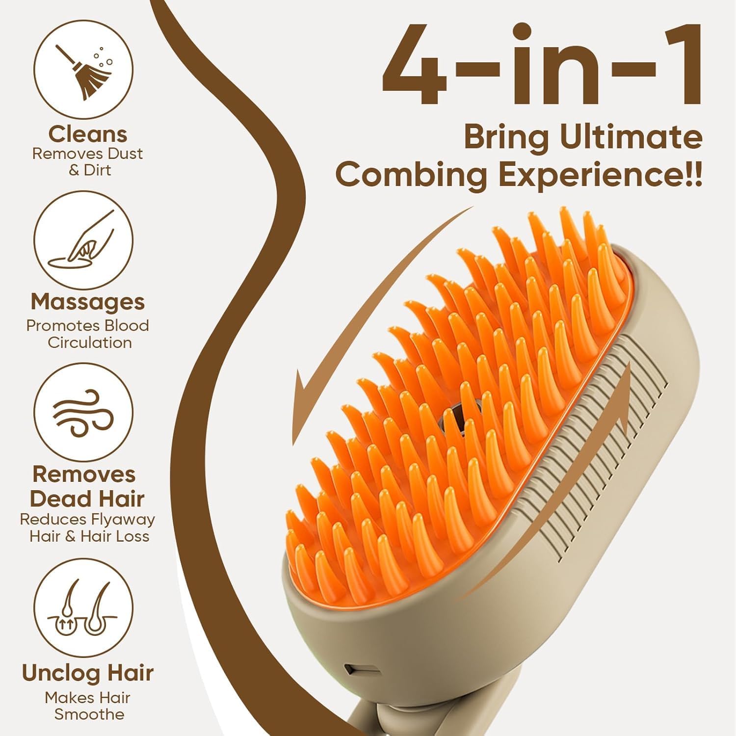 Wiggly™ SteamBrush 4-in-1