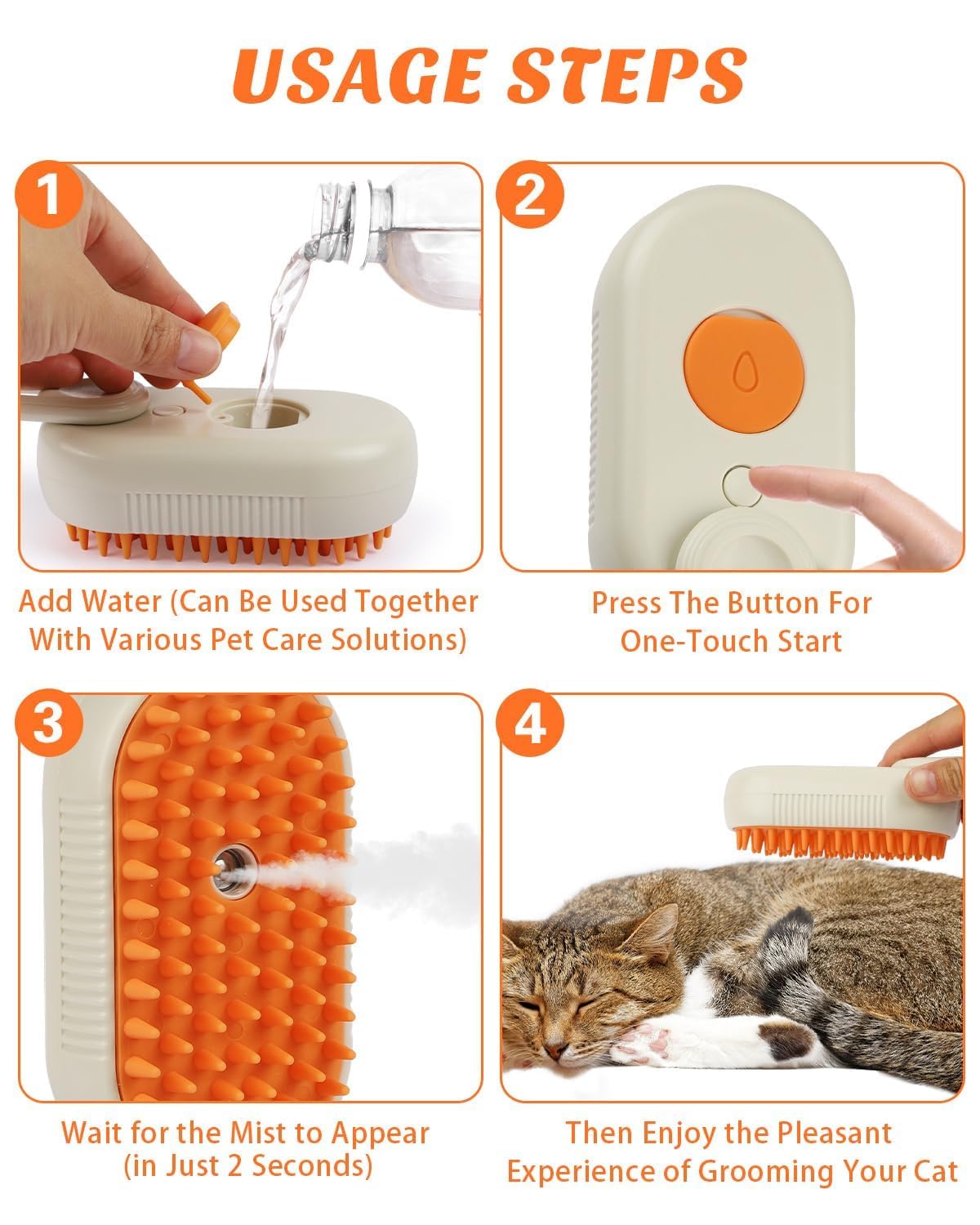 Wiggly™ SteamBrush 4-in-1