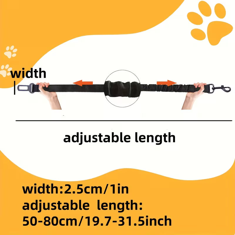 Wiggly™ Adjustable Dog Car Safety Belt