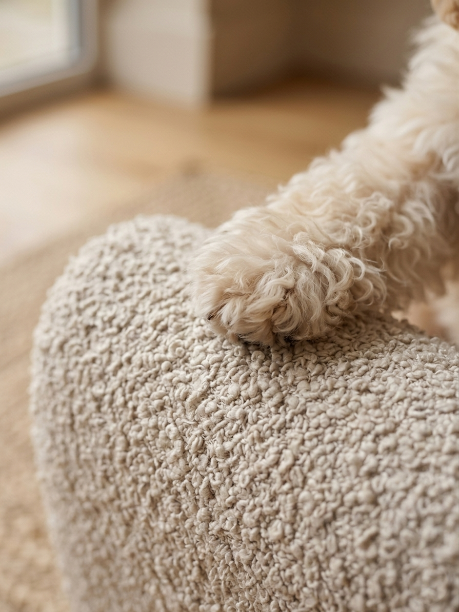 The Wiggly Bouclé Lounge Bed
