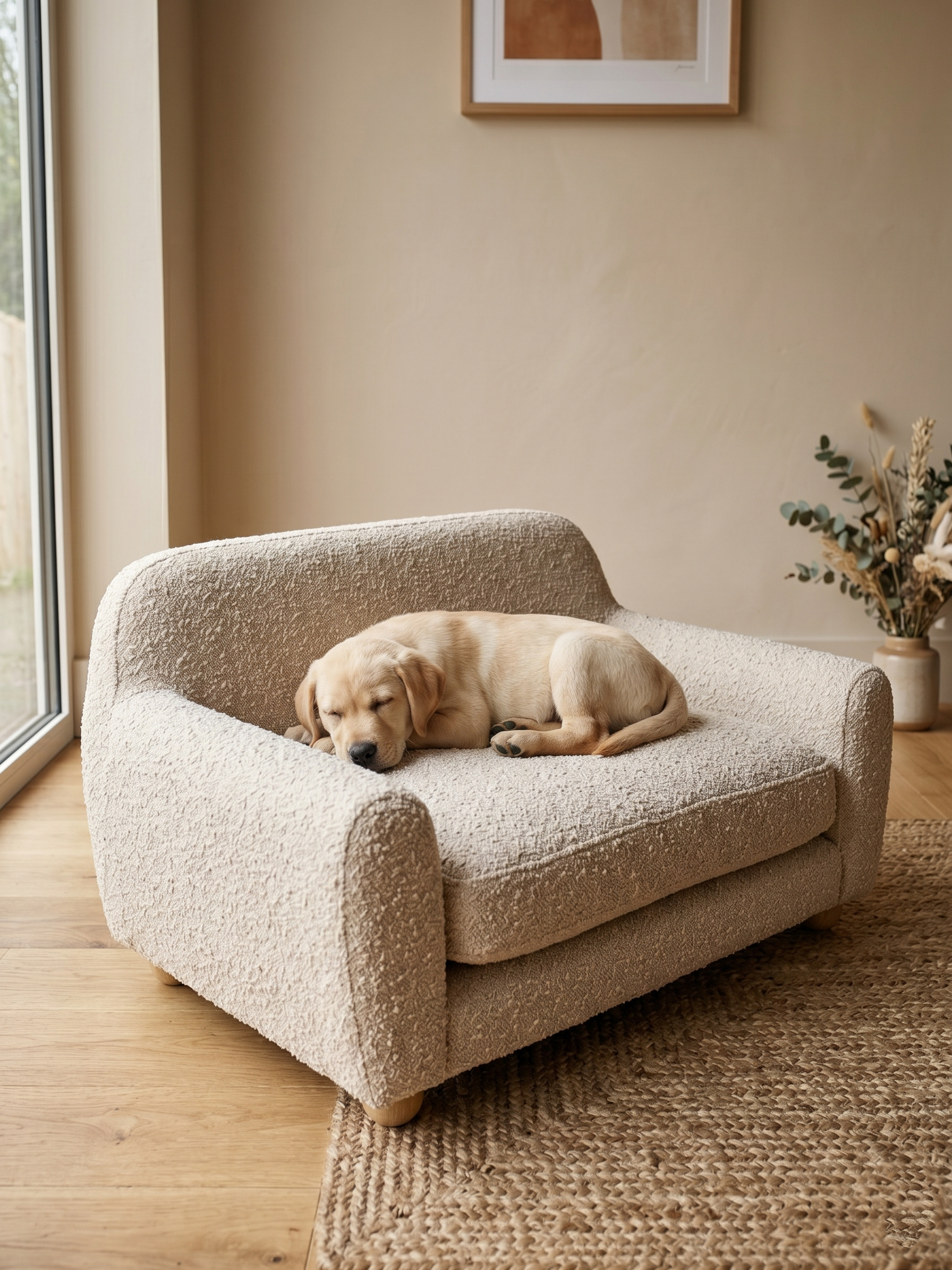 The Wiggly Bouclé Lounge Bed
