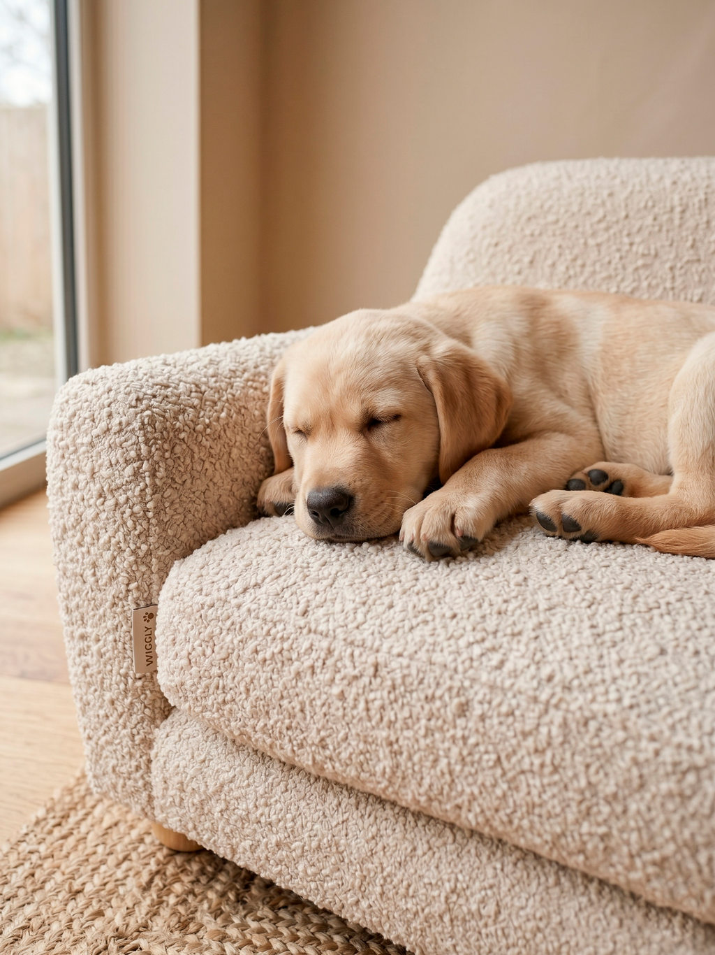 The Wiggly Bouclé Lounge Bed