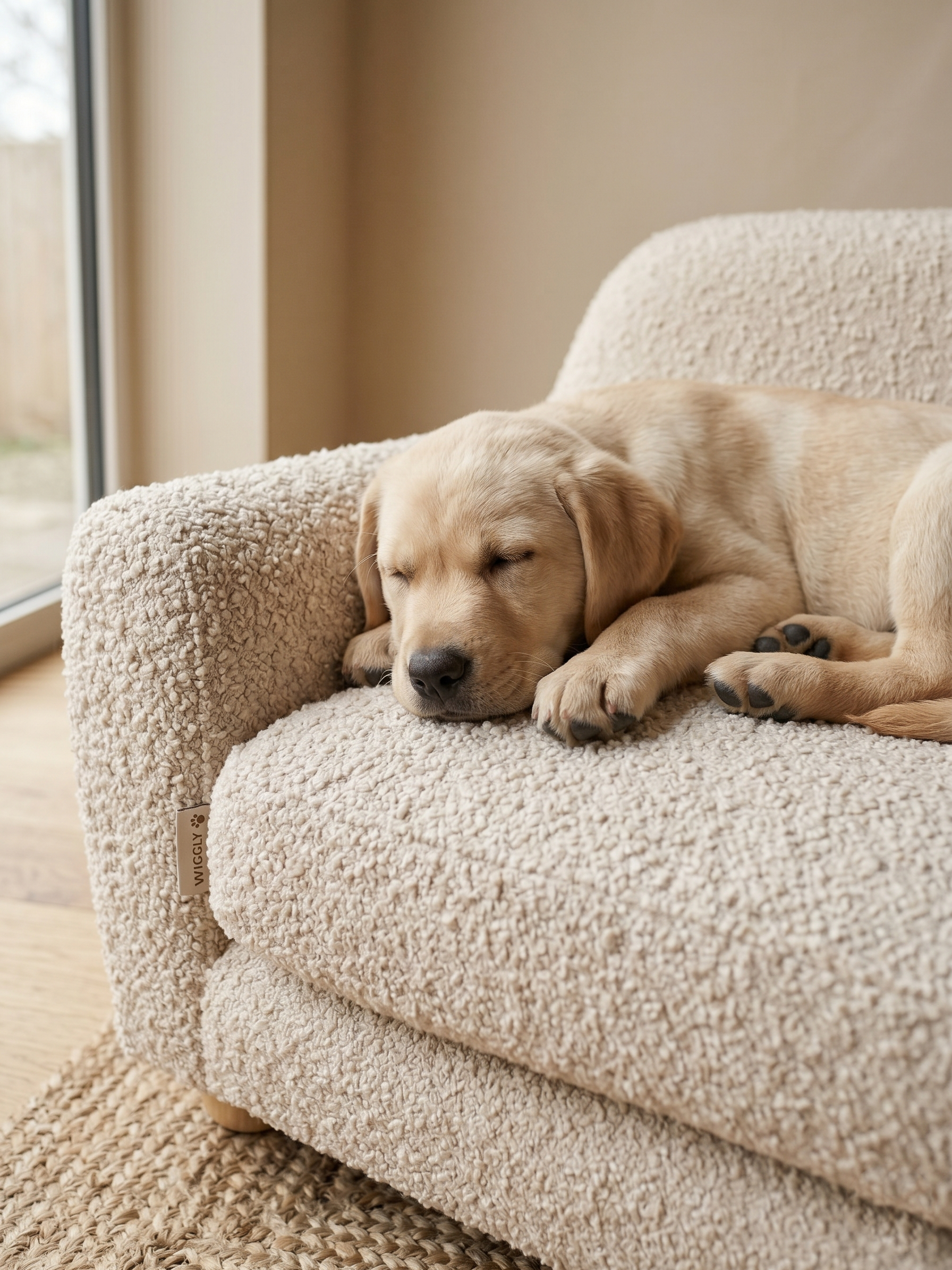 The Wiggly Bouclé Lounge Bed