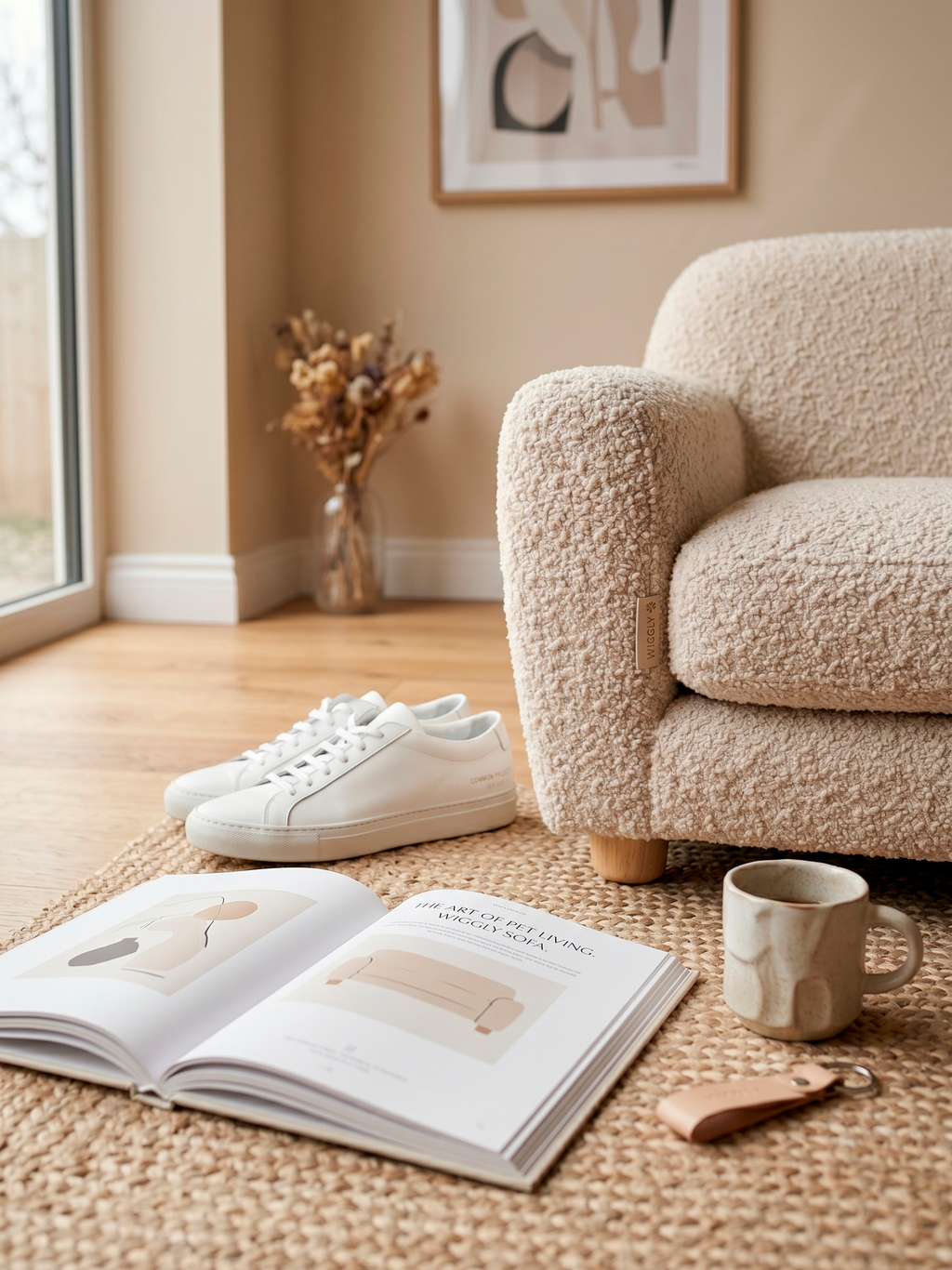 The Wiggly Bouclé Lounge Bed