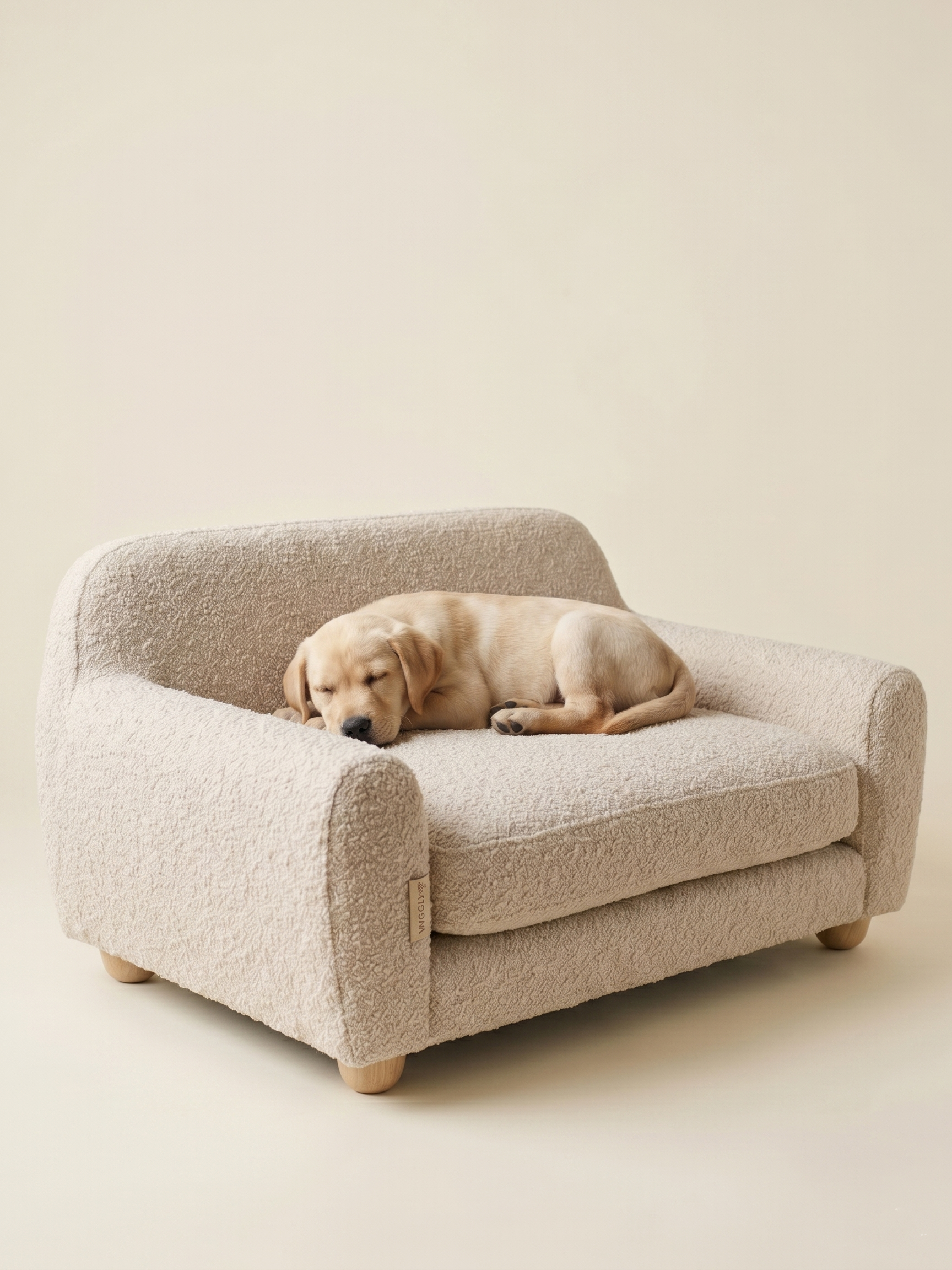 The Wiggly Bouclé Lounge Bed