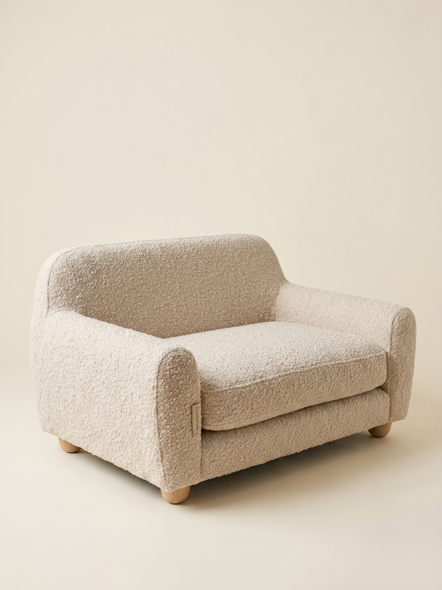 The Wiggly Bouclé Lounge Bed