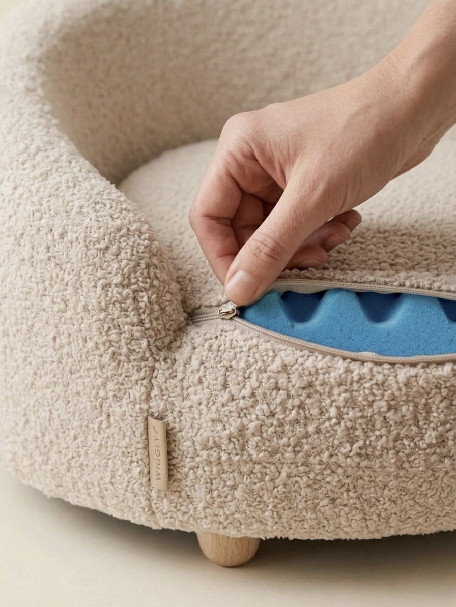 The Wiggly Bouclé Sofa